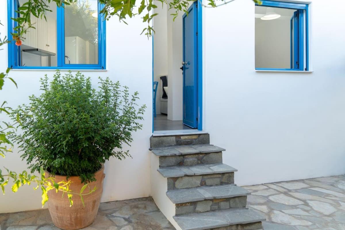 Blue Moon Apartments Makrýgialos エクステリア 写真