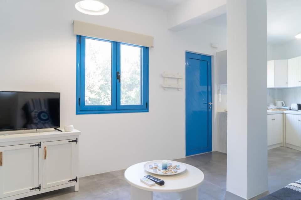 Blue Moon Apartments Makrýgialos エクステリア 写真